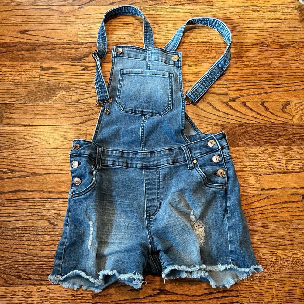 denim overalls celebrity pink